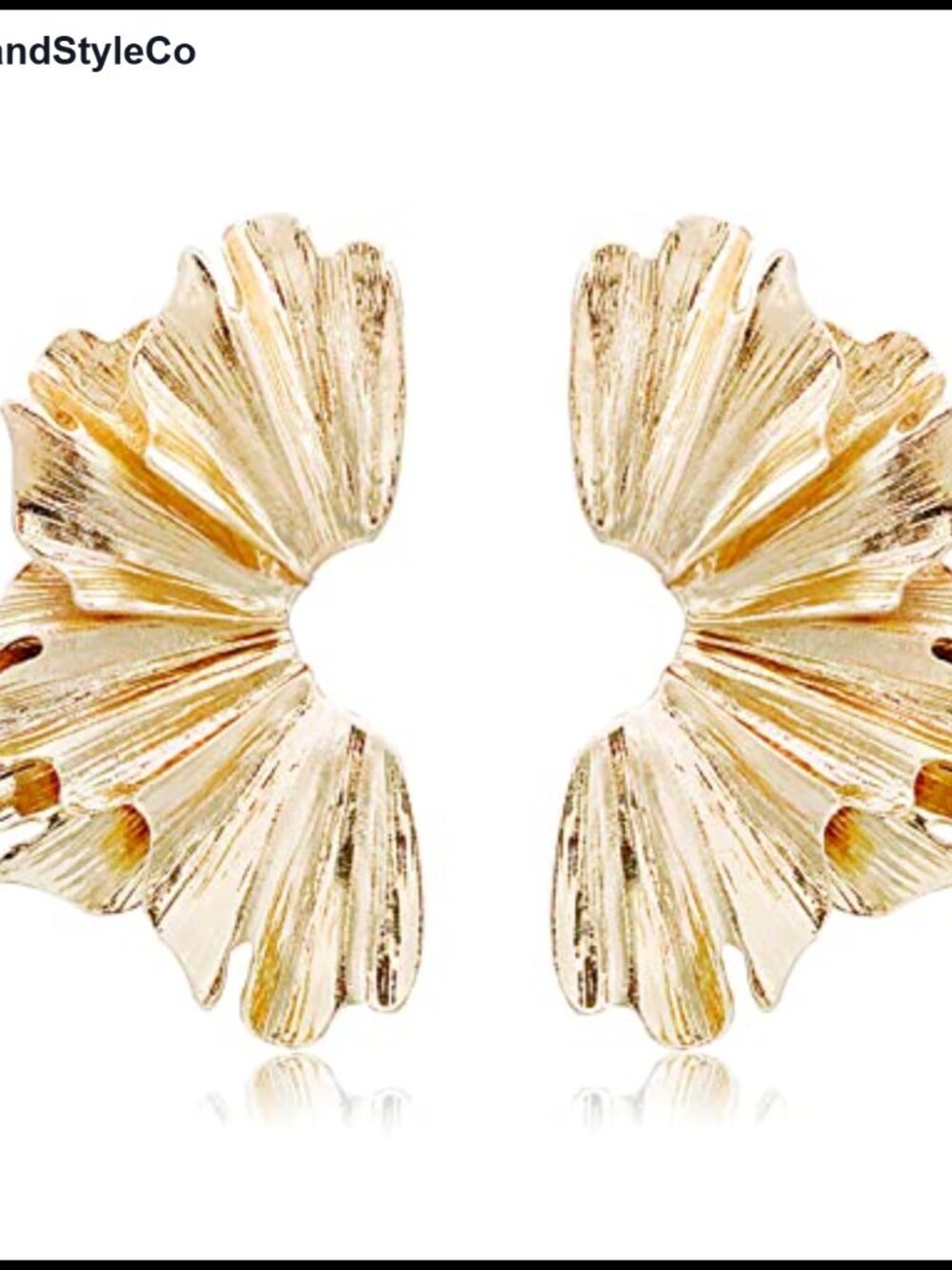 Gold Alloy Geometric Dangle Earrings for Women Bohemian Leaf Heart Drop Earrings